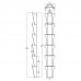 FixtureDisplays® Vertical Wall Mounting 6 Pockets 4 X 6